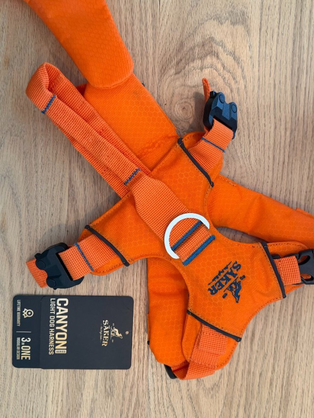 Saker Canyon Light Core Dog Harness — Size M Outback Orange
